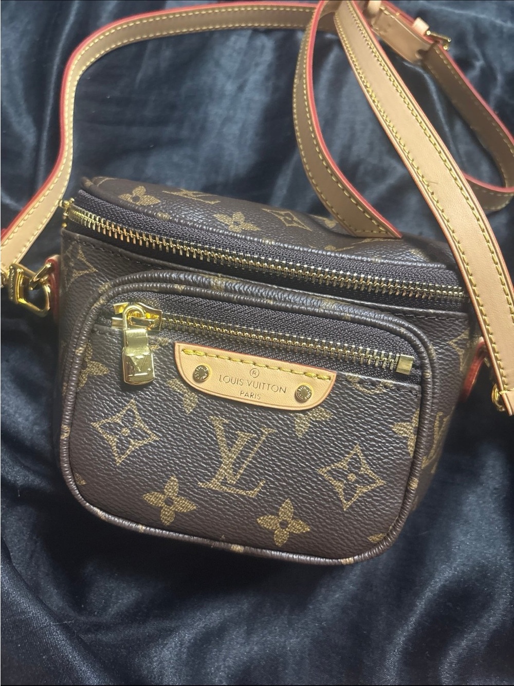 Authentic Louis Vuitton Monogram Compact Crossbody - Brown & Tan
